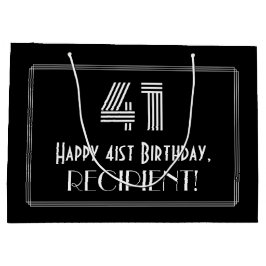 41:a födelsedagen - Art Deco Inspired Titta "41" o