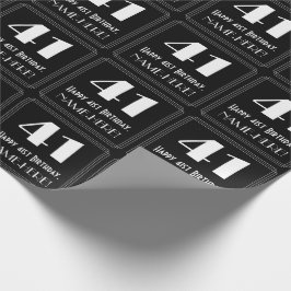 41:a födelsedagen - Art Deco Inspired Titta "41", Presentpapper