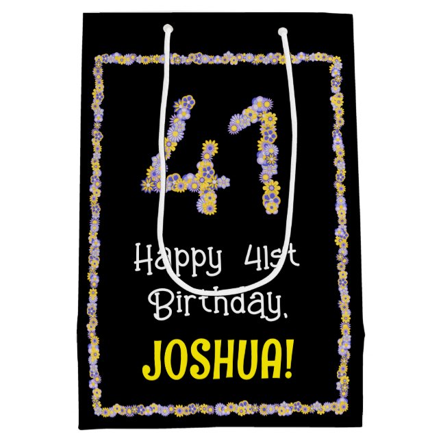 41:a födelsedagen: Blommigt Flowers Number, eget n (Baksidan)