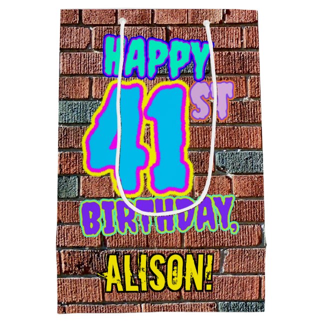 41:a födelsedagen: Roligt, Urban Graffiti Inspired (Baksidan)