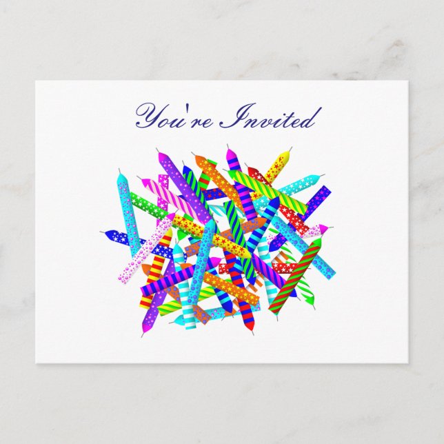 41:a födelsedagsgåvor inbjudan vykort (Framsida)