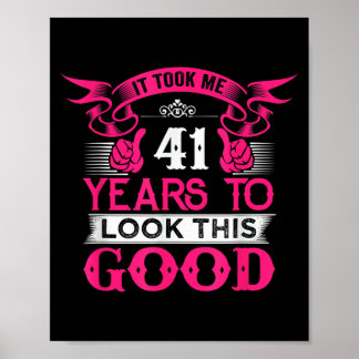 41 år gammal födelsedags rolig citat grafik 41:a poster