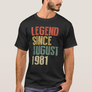 41 år gammal förklaring sedan augusti 1981 födelse t shirt