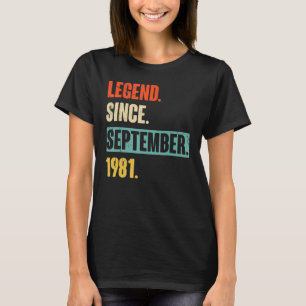 41 år gammal förklaring sedan september 1981 41:e t shirt