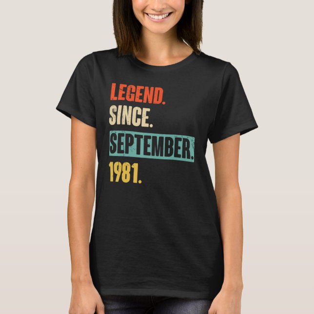 41 år gammal förklaring sedan september 1981 41:e  t shirt (Framsida)