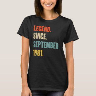 41 år gammal förklaring sedan september 1981 41:e t shirt
