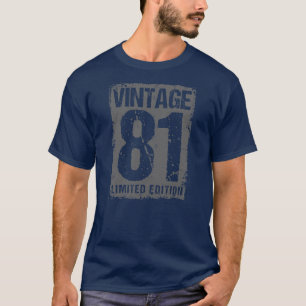 41 år gammal Vintage 1981 41:a födelsedagen T Shirt