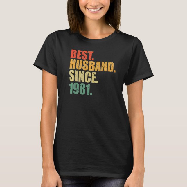 41 år Gift Ruby Bröllop 41:e Bröllop Anniver T Shirt (Framsida)
