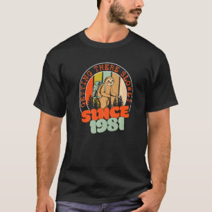 41 år långsamt komma fram sedan 1981 t shirt