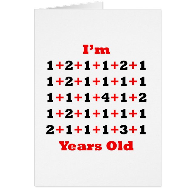 41 år röd gammal Blk Hälsningskort (Framsidan)