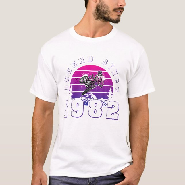 41 års ålder Motocross-legend sedan 1982 T Shirt (Framsida)