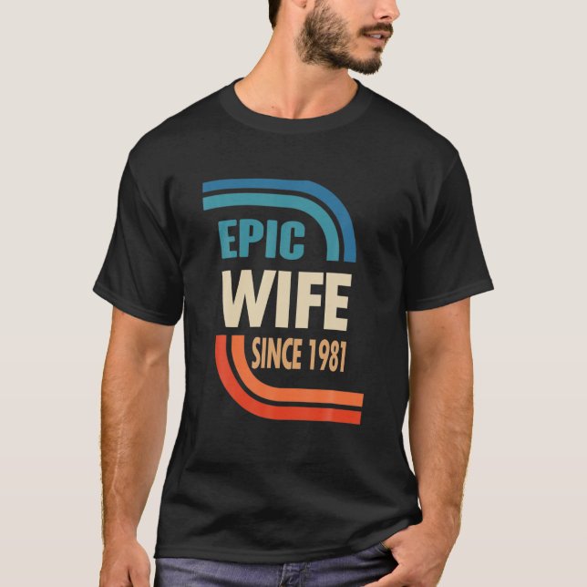 41:e Bröllop-årsdagen för hennes - Epic-frun sedan T Shirt (Framsida)