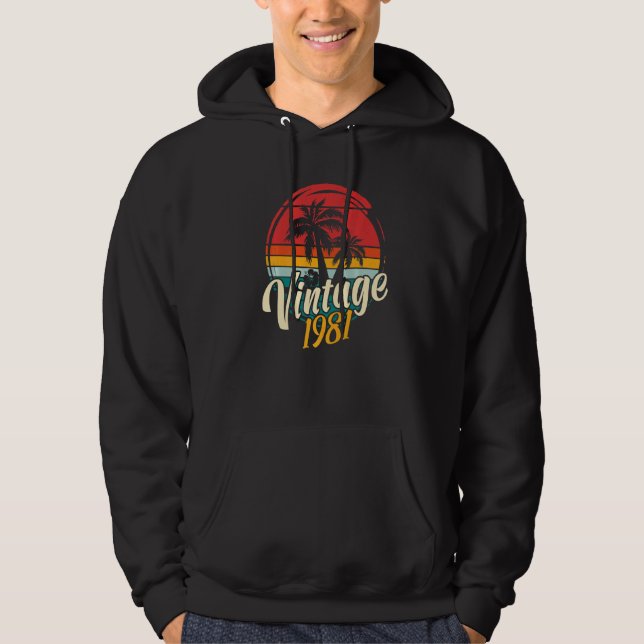41:e Vintagen 1981 Hoodie (Framsida)