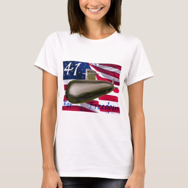 41 för frihet t-shirt (Framsida)