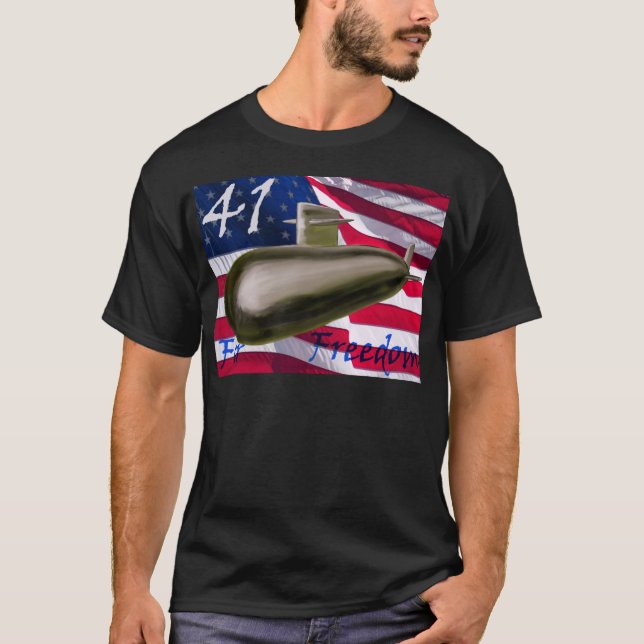 41 för frihet tee shirt (Framsida)