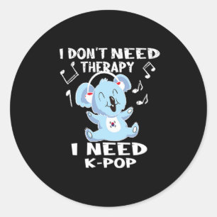 41.I behöver inte behandling I behov av KPop Runt Klistermärke