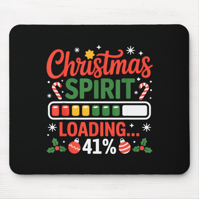 41 Meme julstämning Laddar 41% Fyrtioett För  Musmatta (Framsidan)
