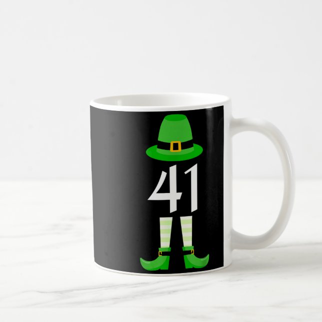 41 St Patricks Day Four One Kids Rolig Tomte  Kaffemugg (Höger)