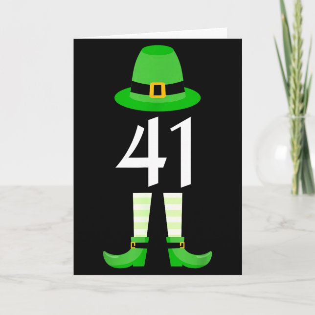 41 St Patricks Day Four One Kids Roliga Tomte  Kort (Framsida)