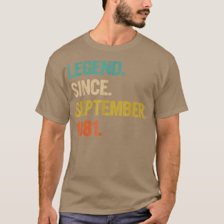 41 Years Old Gifts 41st Birthday Legend Since Sept T Shirt