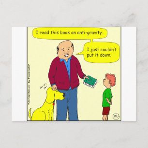 425 tecknad mot gravitationsrisk vykort