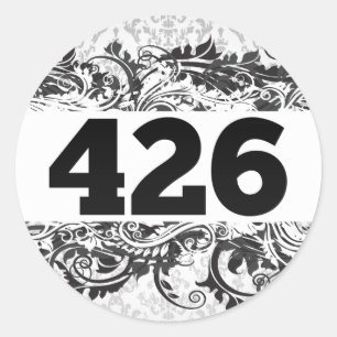426 RUNT KLISTERMÄRKE