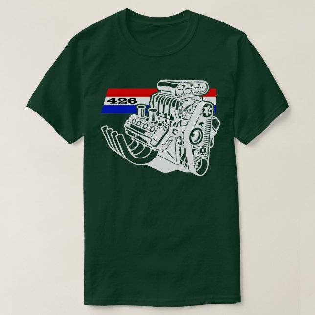 426 V8 Blodmotor T Shirt (Design framsida)