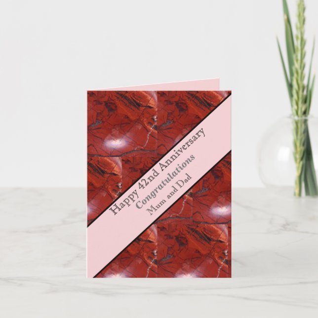 42:a Bröllop-årsdagen Jasper Kort (Framsida)