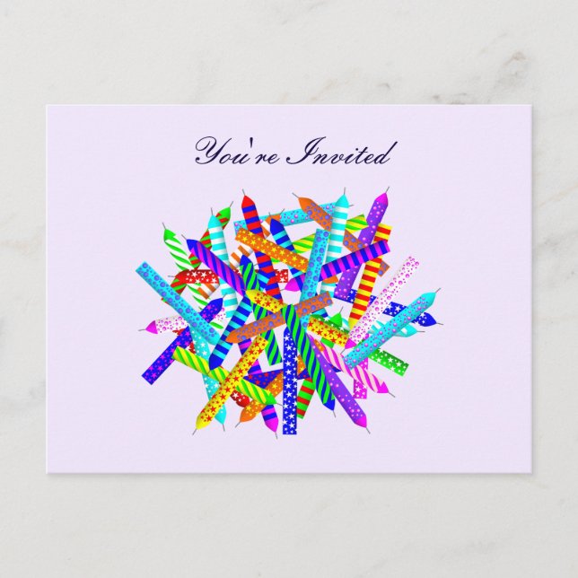 42:a födelsedag inbjudan vykort (Framsida)