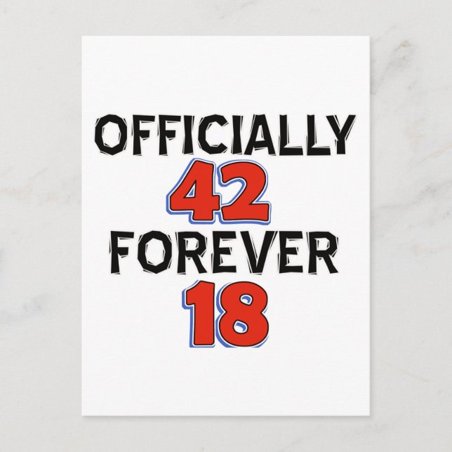 42:a födelsedag vykort (Framsida)