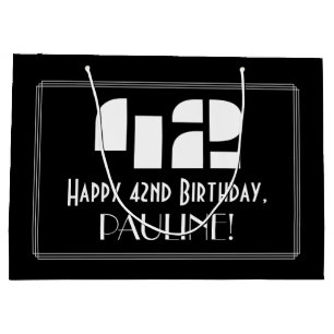 42:a födelsedagen ~ Art Deco Inspired Titta "42" +