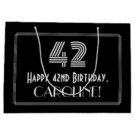 42:a födelsedagen - Art Deco Inspired Titta "42" o