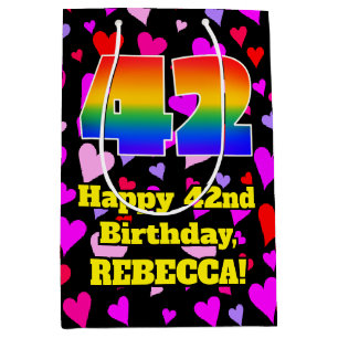 42:a födelsedagen: Loving Hearts Mönster, Regnbåge