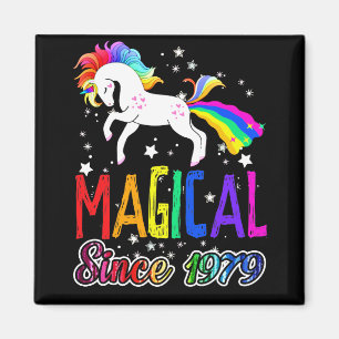 42:a födelsedagen Magic Farting Unicorn Rainbow 19 Magnet