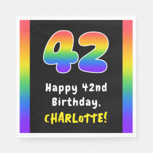 42:a födelsedagen: Rainbow Spectrum nr 42, Anpassa Pappersservett