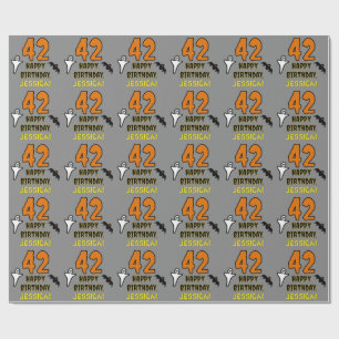 42:a födelsedagen: Spooky Halloween Theme, eget na Presentpapper