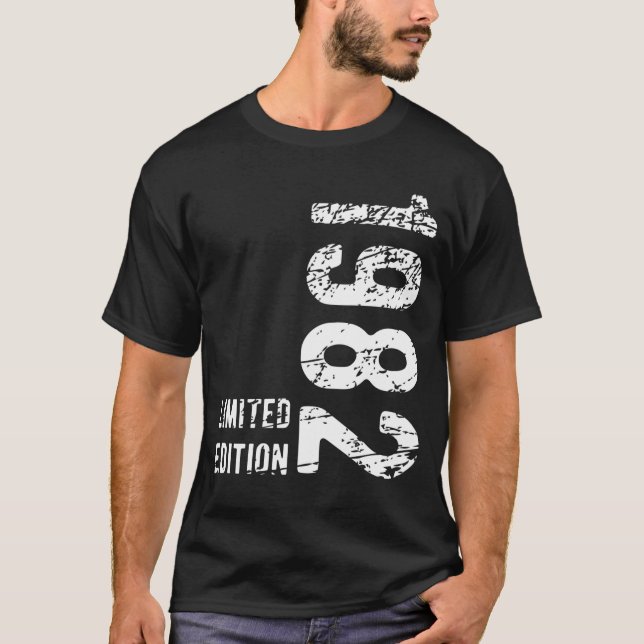 42:a födelsedagsgiftet 1982 Begränsad utgåva 42 år T Shirt (Framsida)