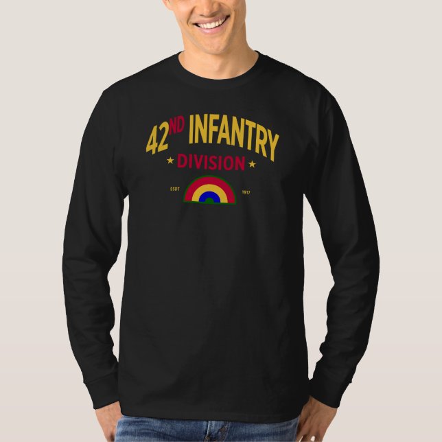 42:a infanteridivisionen "Rainbow" Long T Shirt (Framsida)