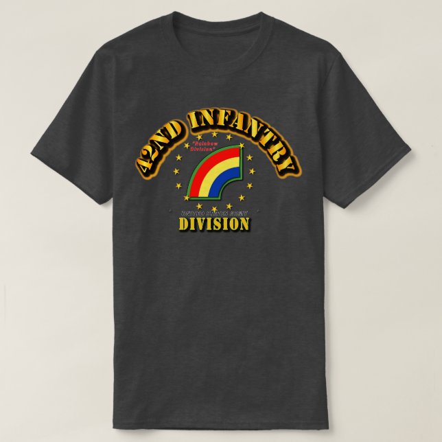42:a infanteridivisionen Regnbågsdivisionen T Shirt (Design framsida)