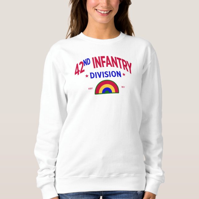 42:a infanteriet "Rainbow", kvinnoavdelningen T Shirt (Framsida)