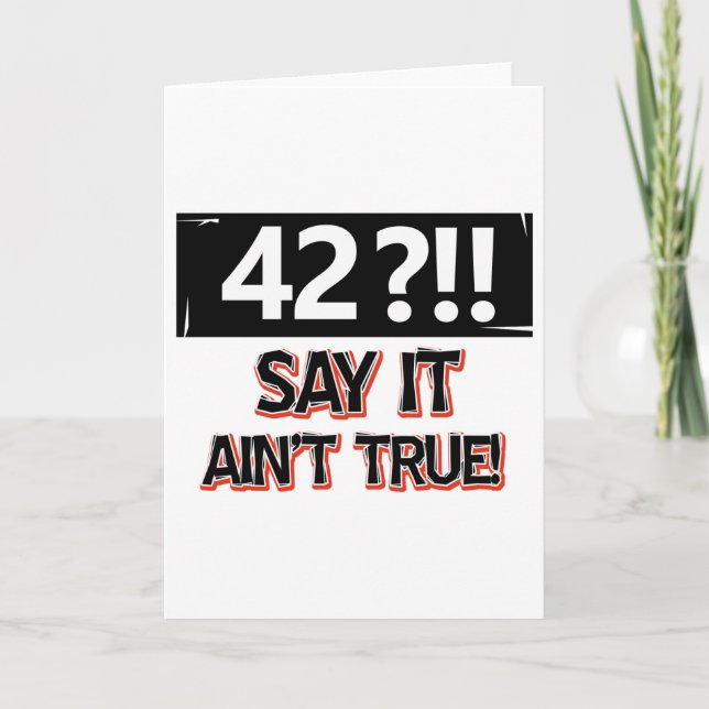 42 år gamla födelsedagsredskap kort (Framsida)