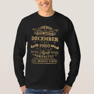 42 år gamla legender födda i december 1980 42:a B T Shirt