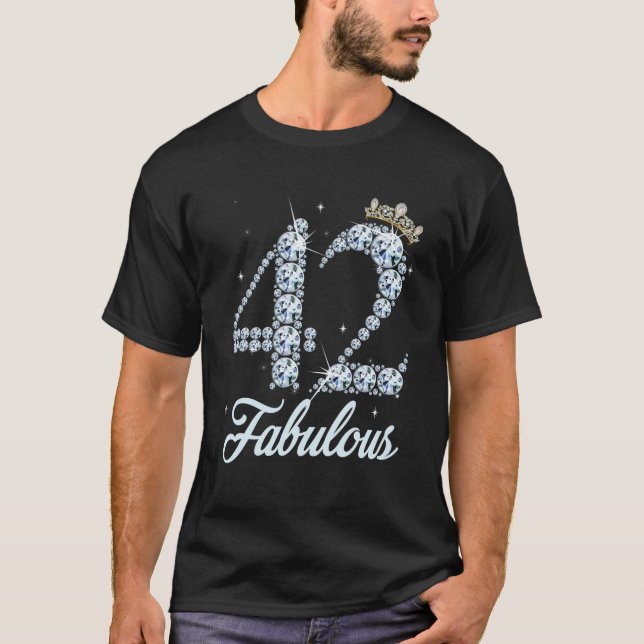42 år gammal min 42:a födelsedag drottning Diamond T Shirt (Framsida)