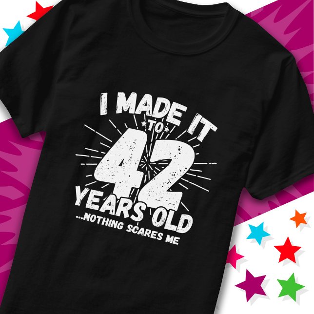42 år gammalt sarkastiskt minne funny 42:a födelse t shirt (Skapare uppladdad)