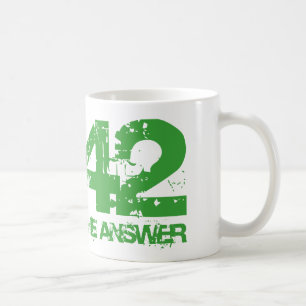 42 är svarsmuggen kaffemugg