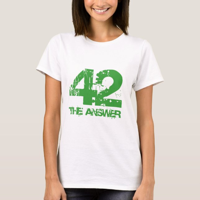 42 är svarsT-tröja T Shirt (Framsida)