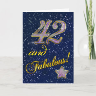 42-årsdag för någon Fabulous Kort