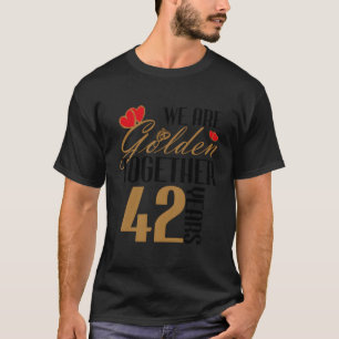 42-årsdagen för Bröllop, Par gift 42 år T Shirt