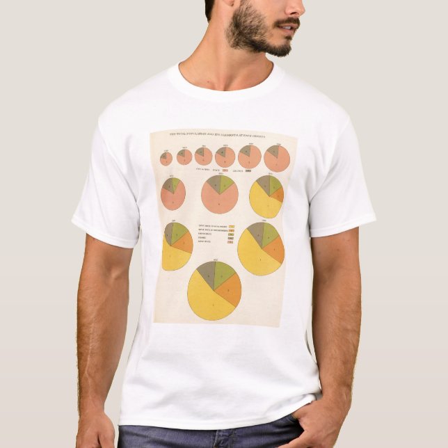 42 befolkning, inslag 1790-1900 tee shirt (Framsida)