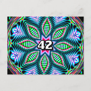 42 (du kan ändra numret) vykort